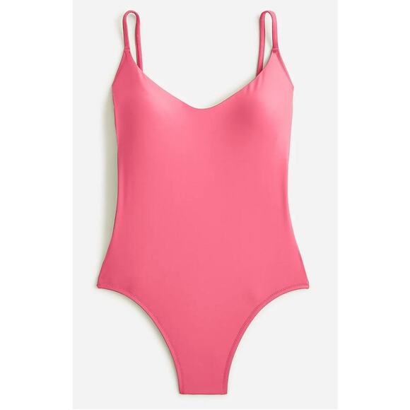 NEW J. Crew Women’s Plus‎ Size 20 Pink Scoopneck One-piece NWT - Picture 1 of 6